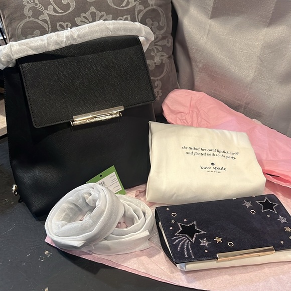 Kate Spade ♠️ Make It Mine Small Maddie backpack and embellished star flap - Picture 1 of 15